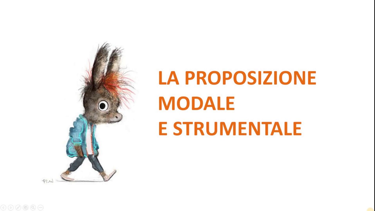 La Proposizione modale e strumentale