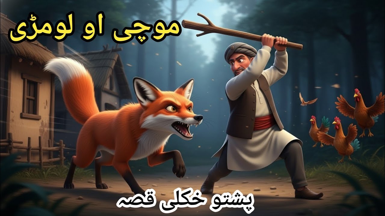 موچی او چالاک لومبڑہ | Pashto Cartoon Story | Fighting Story | Moral Story