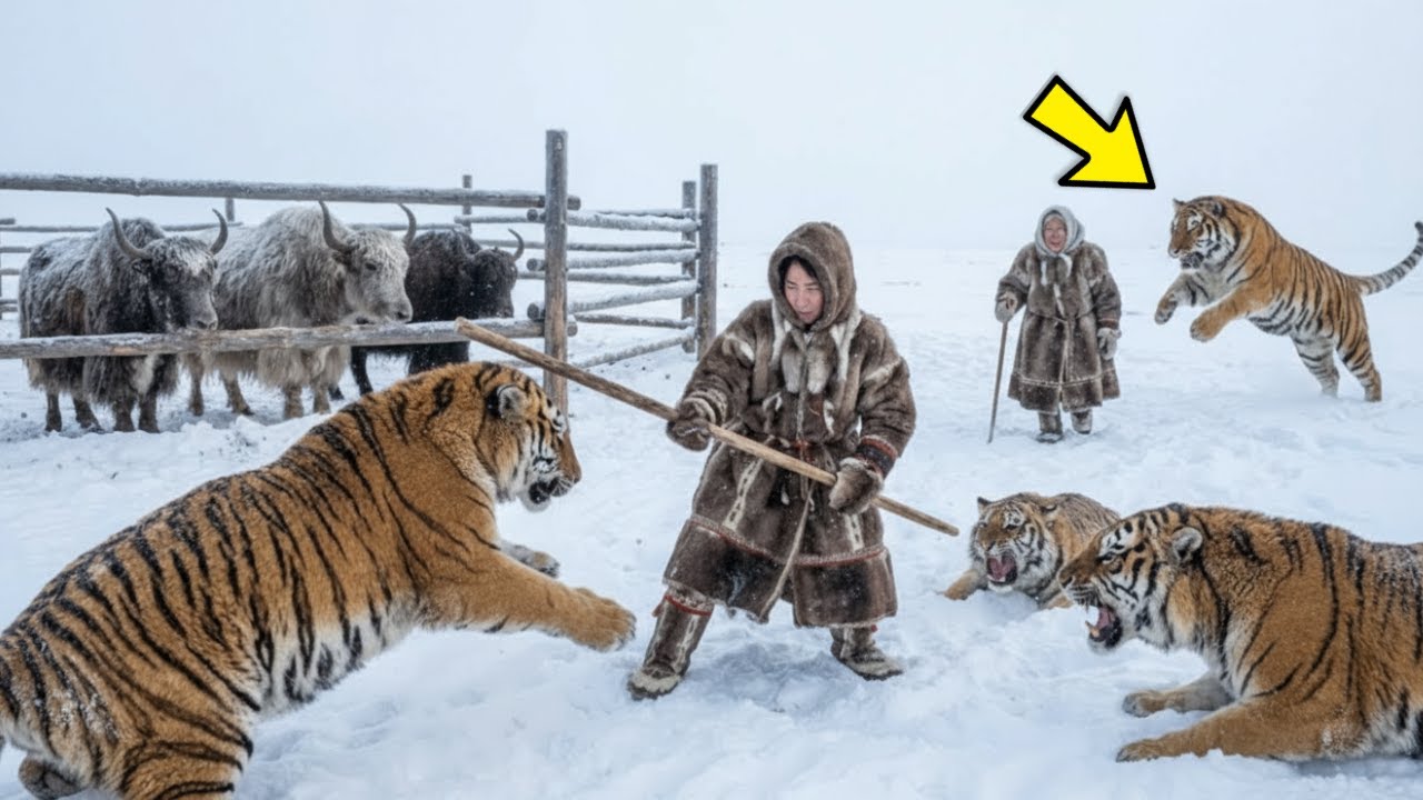 YAKUT-Mädchen Stellt sich 800 TIGERN um die Yaks ihrer blinden Großmutter zu retten aber sie ahnte…