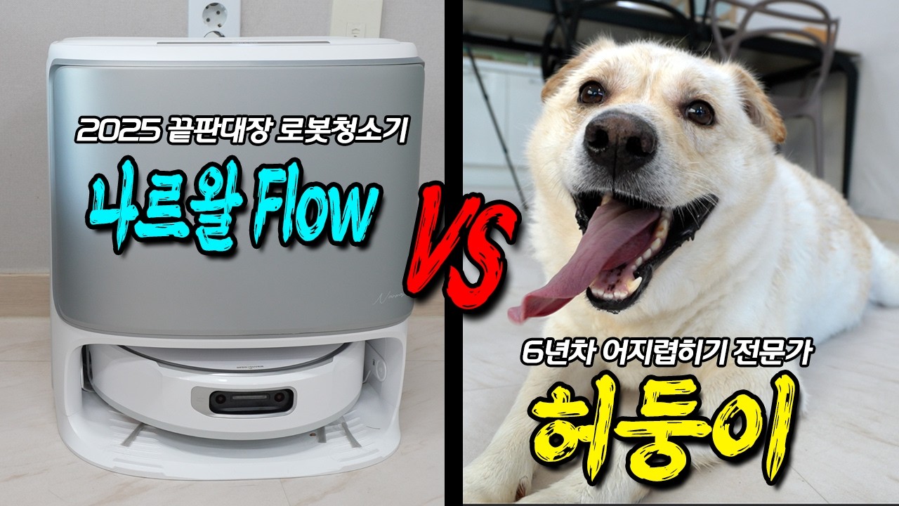 허둥이 데려와서 집을 난장판 미로로 만들어도 현존 끝판대장 나르왈Flow가 미로탈출하며 청소할까요?!