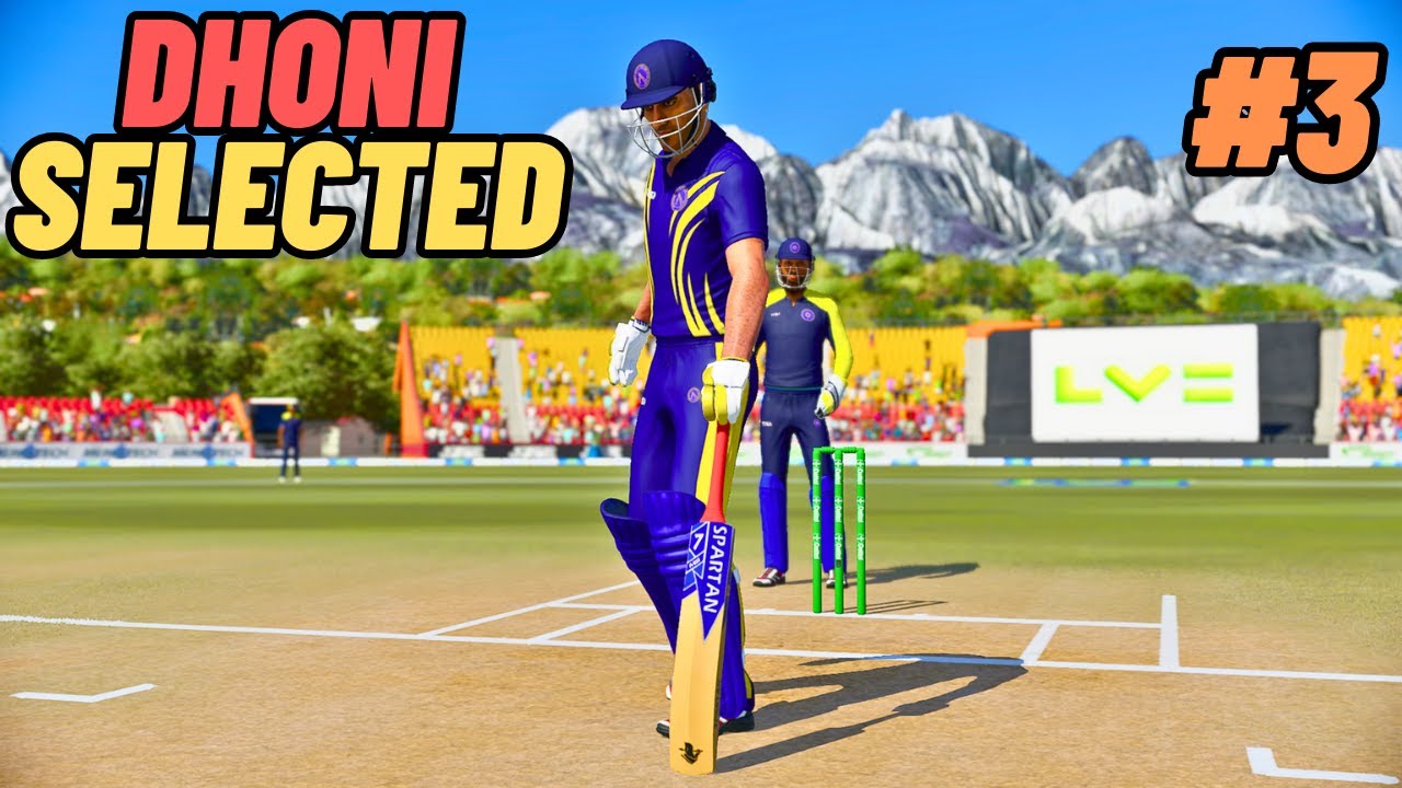 Dhoni Got Selected for State Team Cricket 22 MSD Career Mode || EP-3