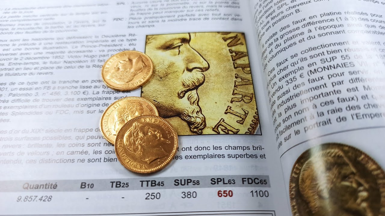 Les Pièces en Or de 20 Francs Napoléon III : Rareté et Valeur