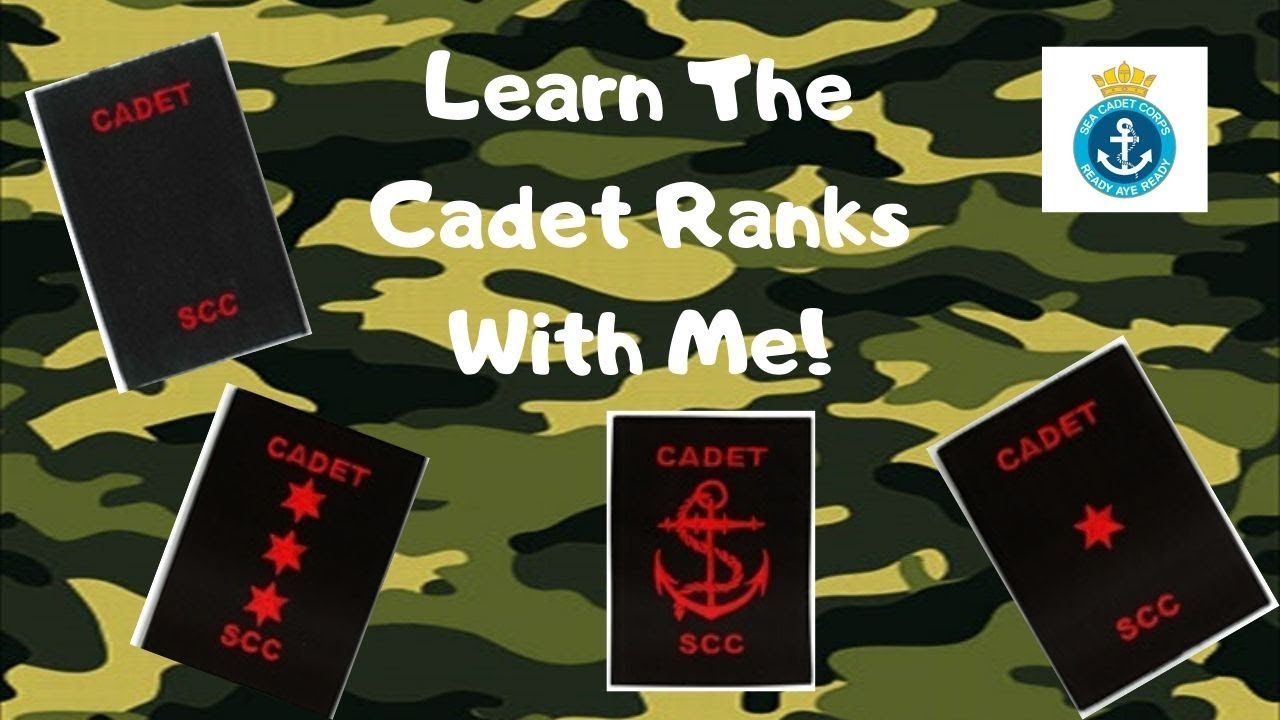 Learn The Cadet Ranks With Me! | SeaCadetTutorials