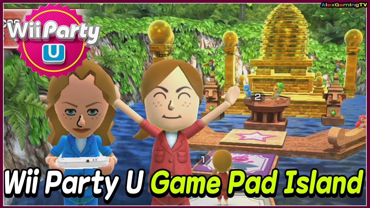 Wii Party U - Game Pad Island🎵 ( Eng Sub )  2 Player | AlexGamingTV