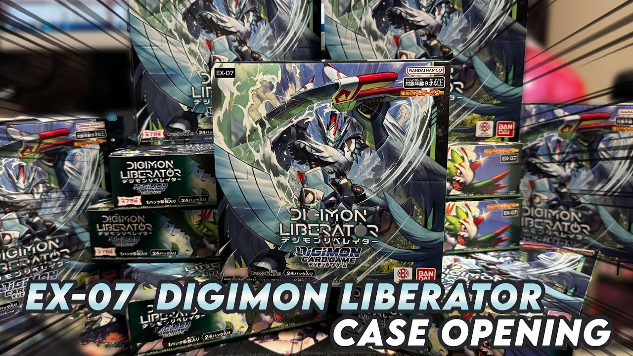 EX-07 Digimon Liberator Case Unboxing! (Digimon Card Game)
