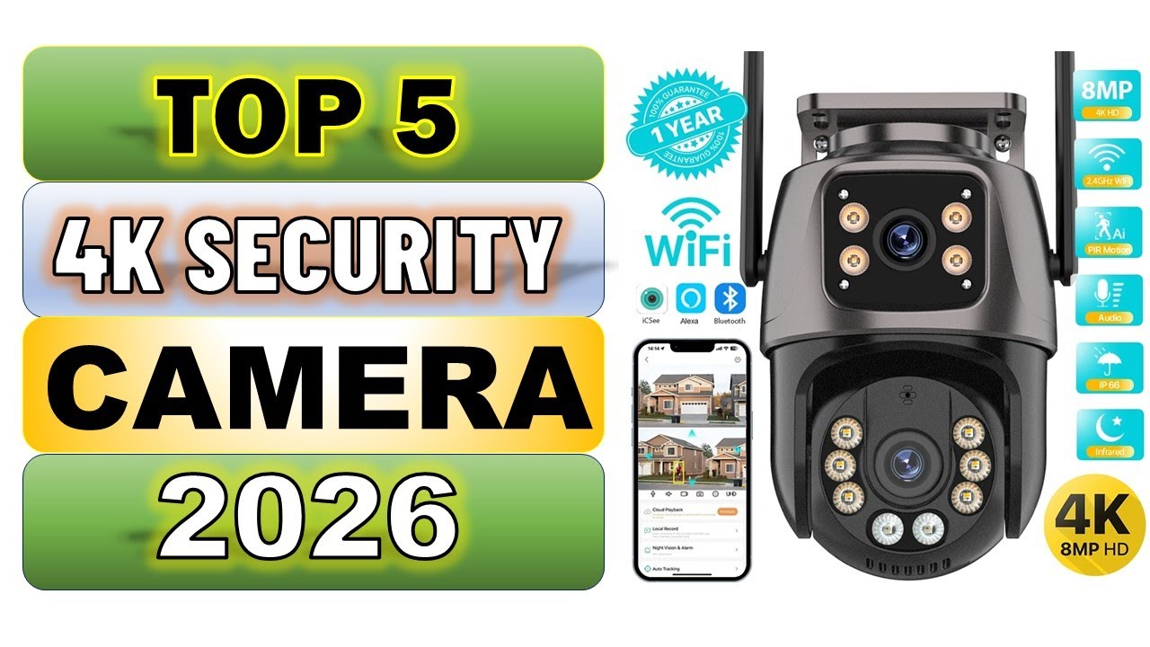 Top 5 Best 4K Security Camera in 2026 || From Aliexpress