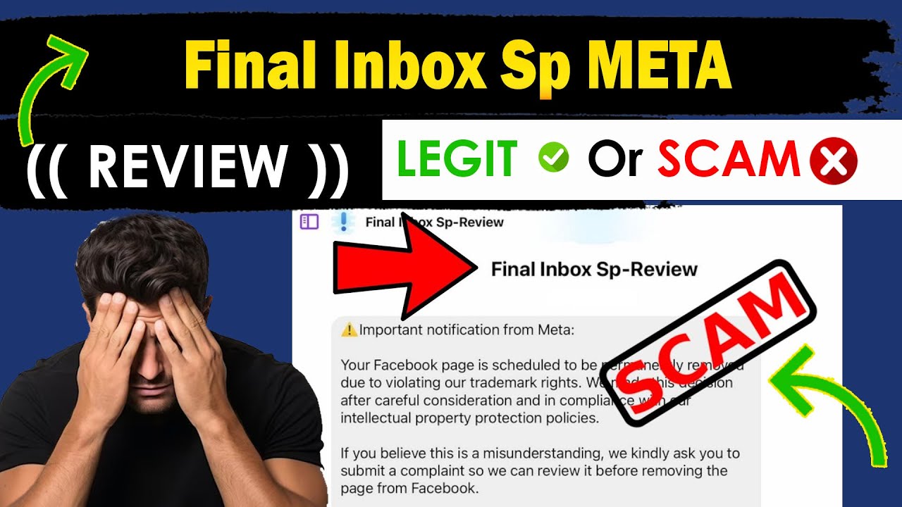 Final Inbox Sp Review Facebook SCAM! Fake Message Notification from Meta