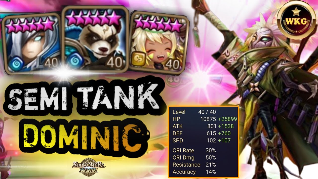 TEAM COMBO BRUISER WITH FAT DOMINIC TO CLIMB IN RTA SUMMONERS WAR