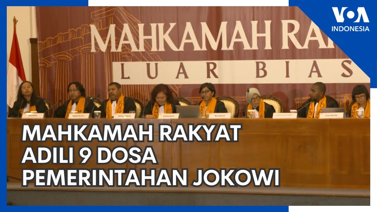 Mahkamah Rakyat Adili 9 Dosa Pemerintahan Jokowi