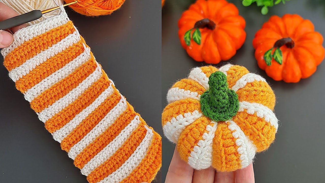 Make MONEY with This SUPER EASY Crochet Pumpkin Home Decoration 🥰Sell and give as a gift.