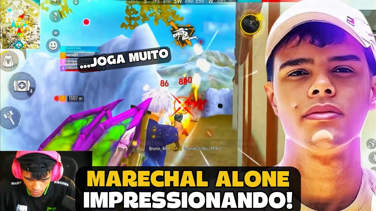 MARECHAL IMPRESSIONOU OS ALEATÓRIOS COM SUA SENSI NA RANK! FREE FIRE - MARECHAL HIGHLIGHTS
