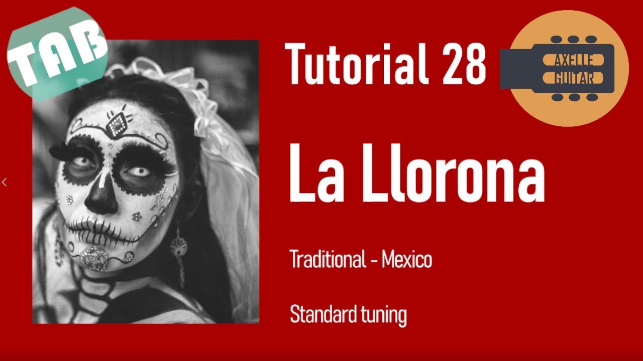 Easy Classical Guitar Tutorials by Axelle - 28 - La Llorona + free TABS