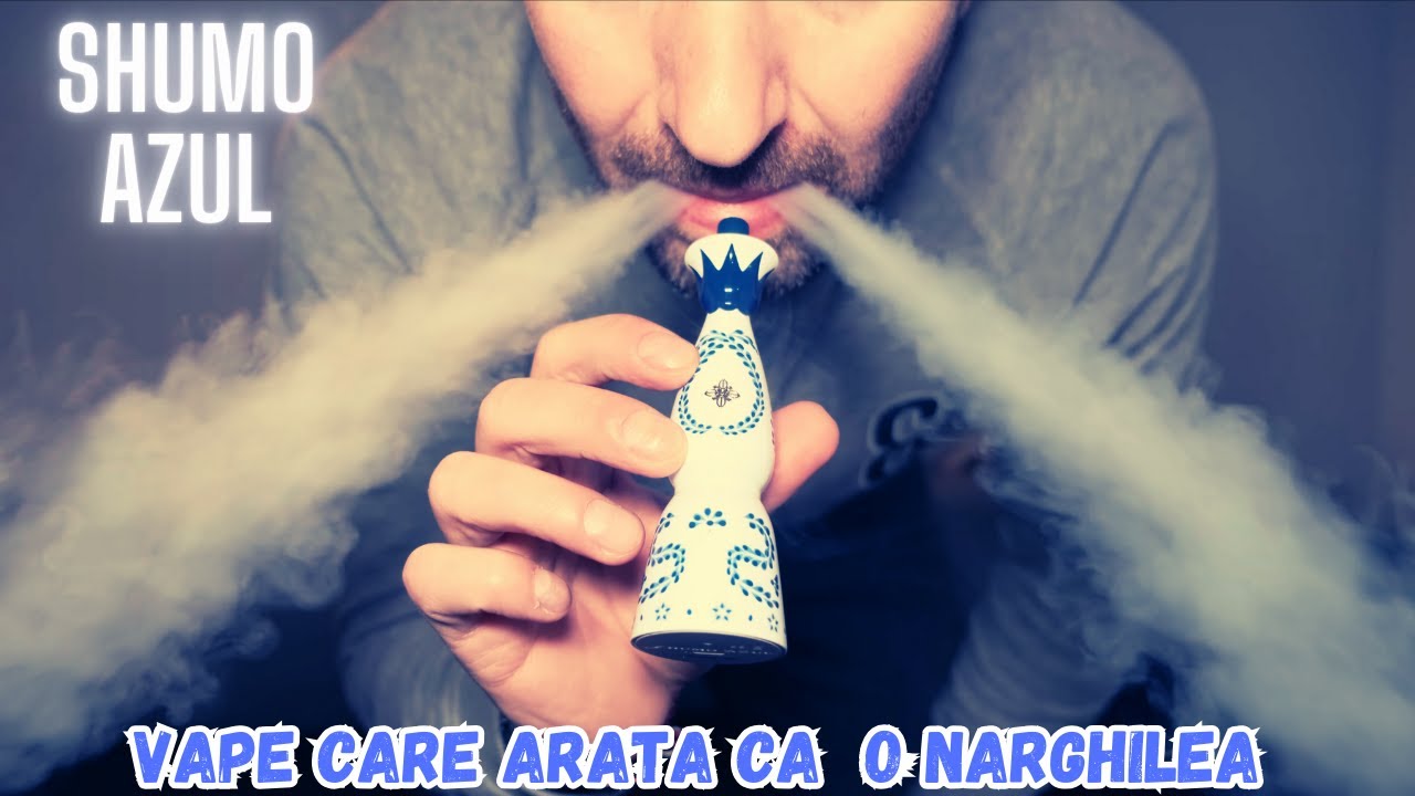 VAPEUL CARE ARATA CA O NARGHILEA IN MINIATURA - SHUMO AZUL CU LEMON LIME ICE