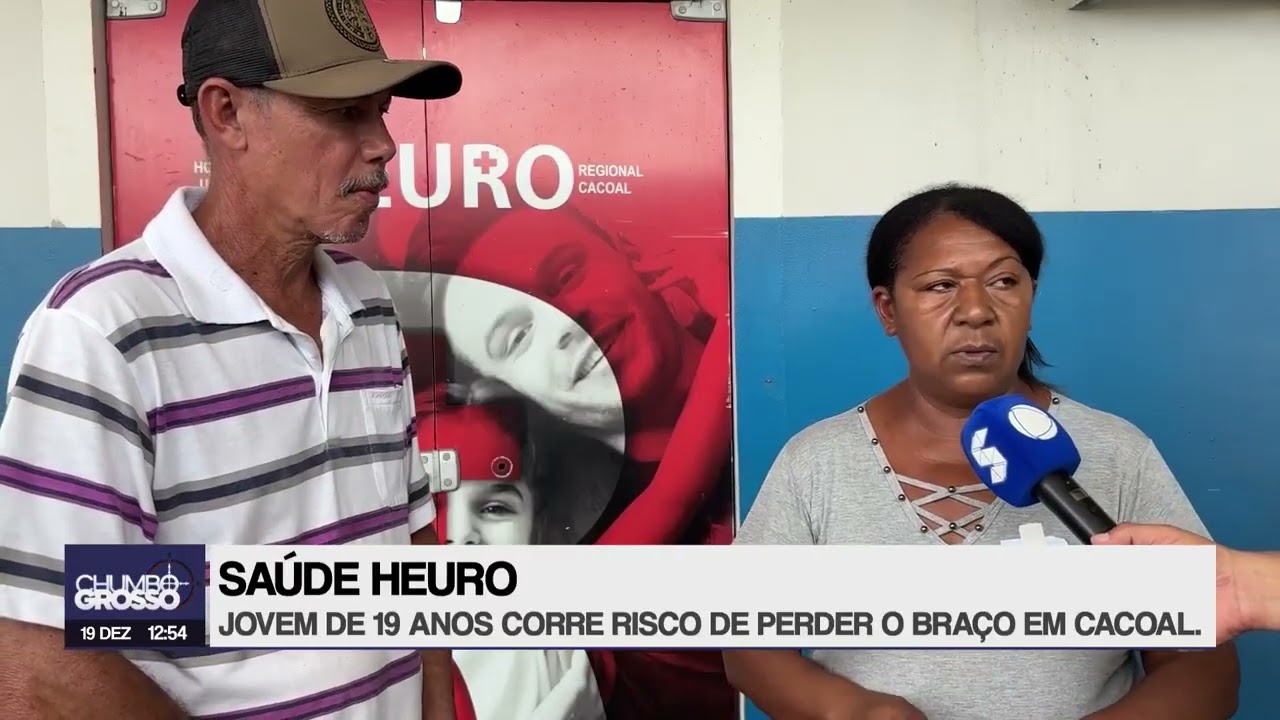 Jovem de 19 anos corre risco de perder o braço em Cacoal