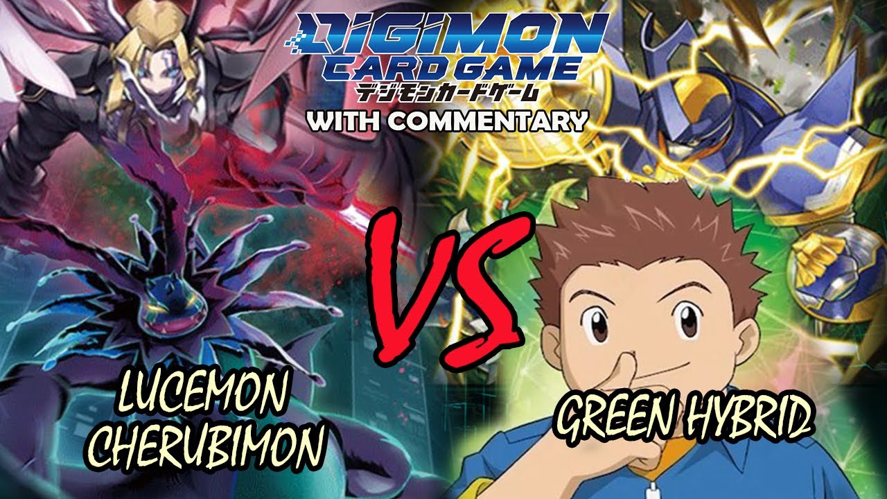 Digimon TCG Lucemon Vs Green Hybrid B03! - Fight Showcase!