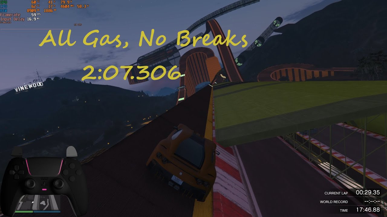 GTA Online - All Gas, No Breaks [PC] - 2:07.306 (59 FPS)