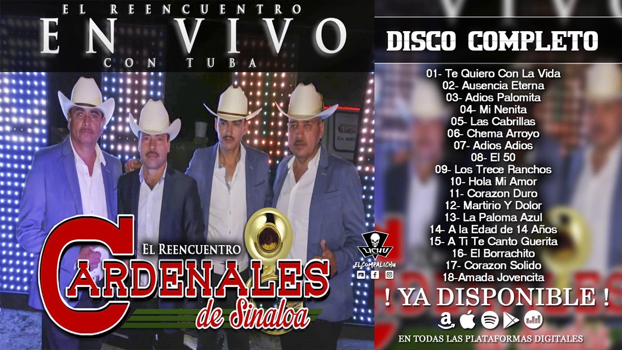 Los Cardenales de Sinaloa - El Reencuentro En Vivo Con Tuba 2020 (DISCO COMPLETO)