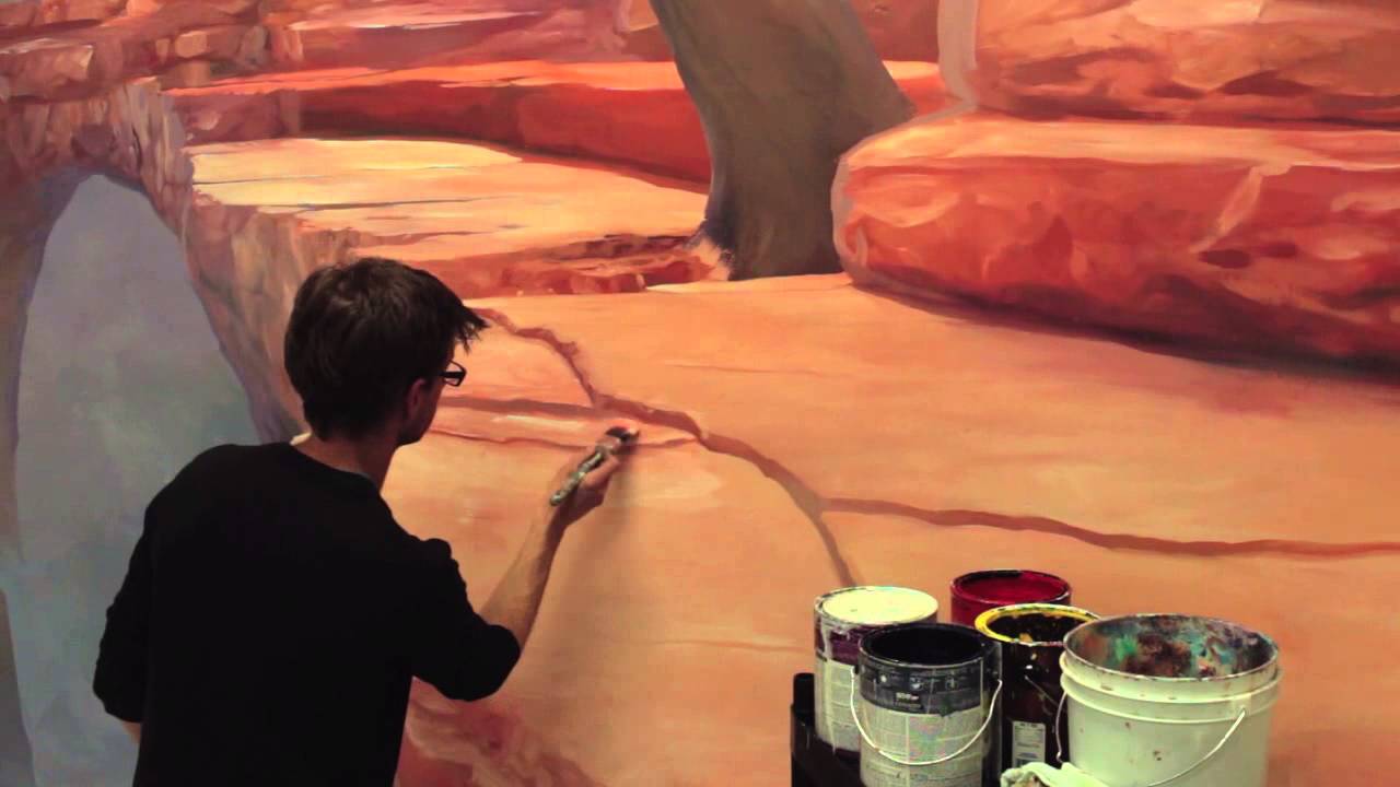 How To Paint Desert Rocks - Mural Joe