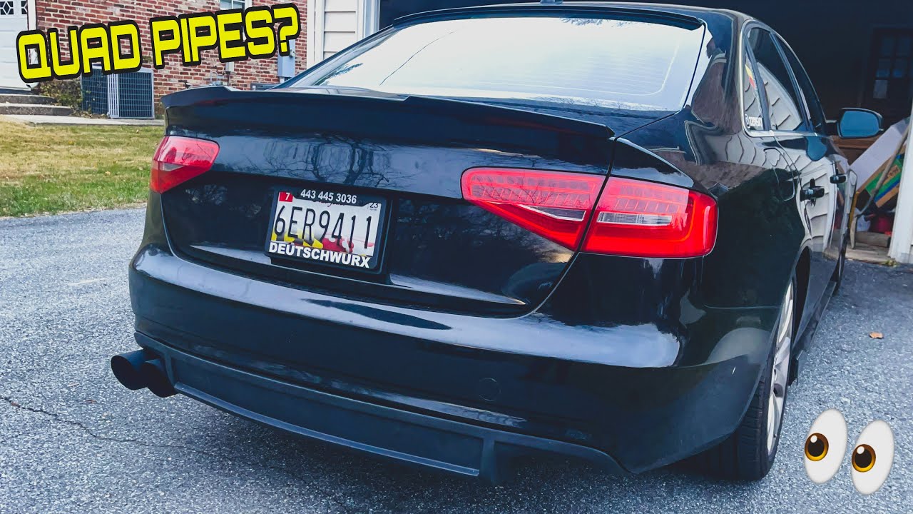 AUDI A4 B8.5 CUSTOM DIFFUSER INSTALL!