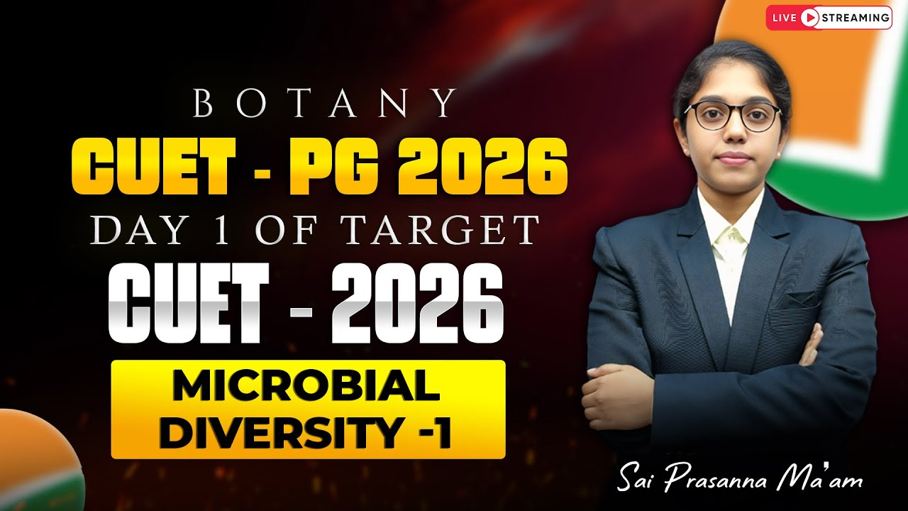 CUET-PG 2026 Botany Preparation | Microbial Diversity-1 | Day 1