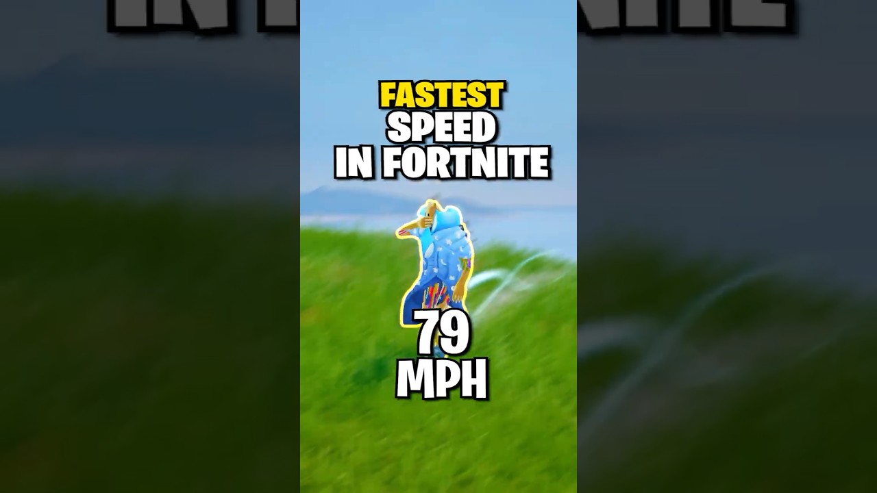 I Broke The Fastest Speed In Fortnite, RECORD.