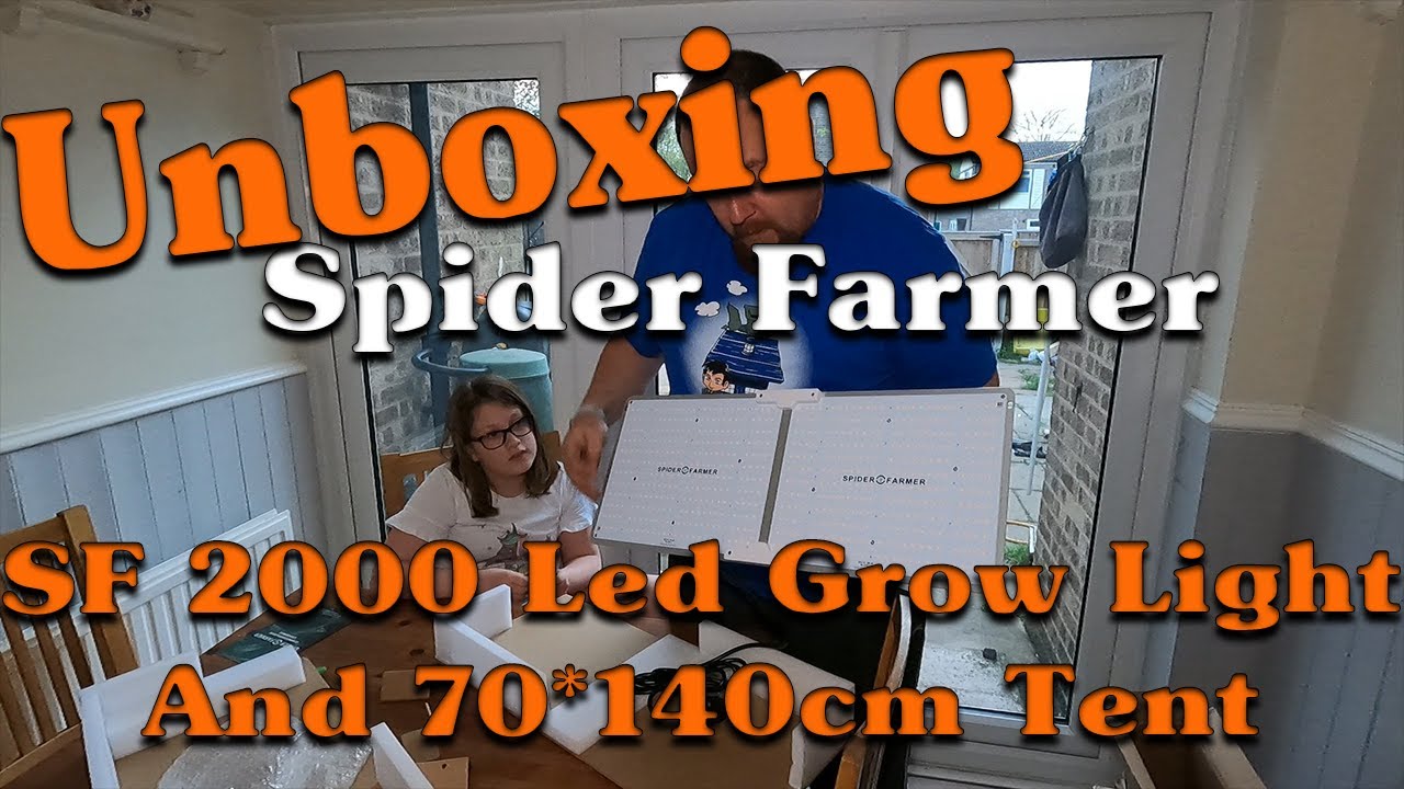 Spider Farmer SF 2000 And 70*140cm Tent unboxing #spiderfarmer