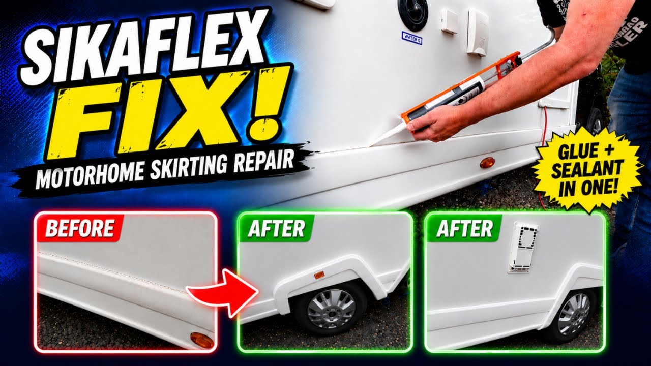 Using Sikaflex to fix the Motorhome #vanlife
