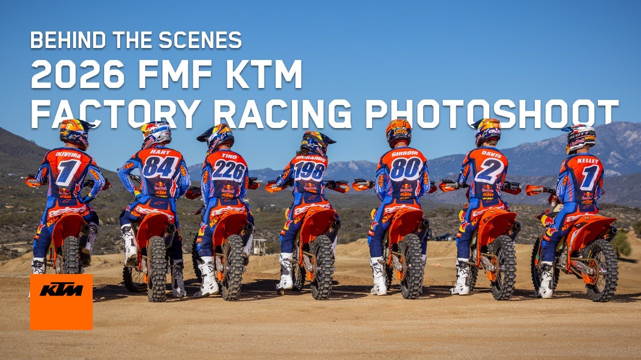 2026 FMF KTM Factory Racing Photoshoot- Behind the Scenes | KTM