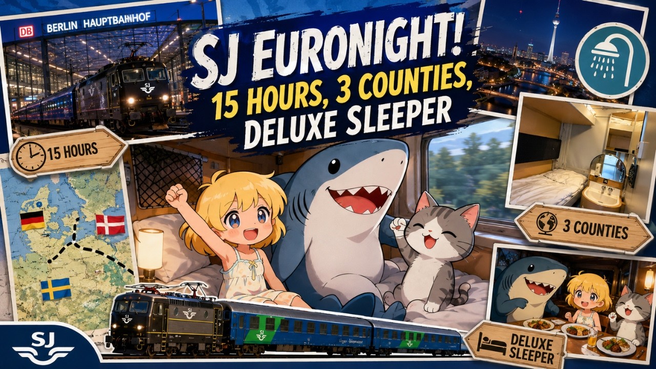 Stockholm to Berlin Night Train | SJ EuroNight Deluxe Sleeper Review