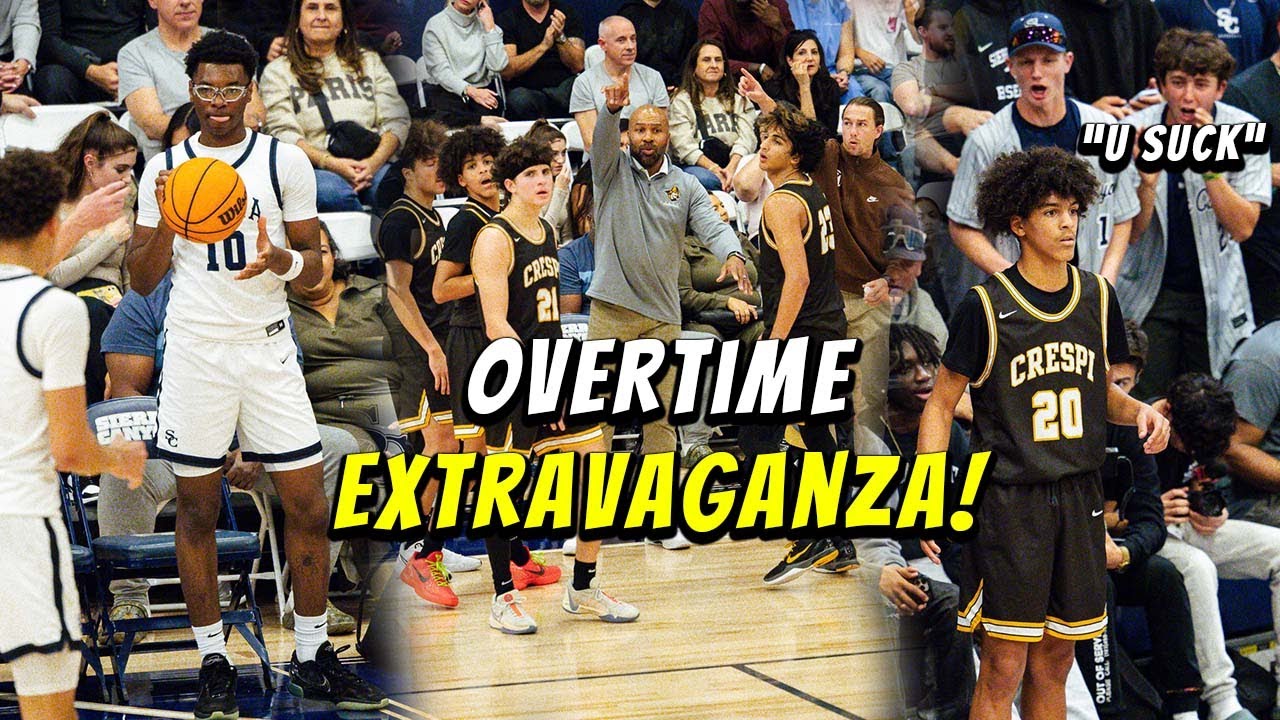 Bryce James And Sierra Canyon Go Into Overtime Against Derek Fisher And Crespi, Revenge Game!