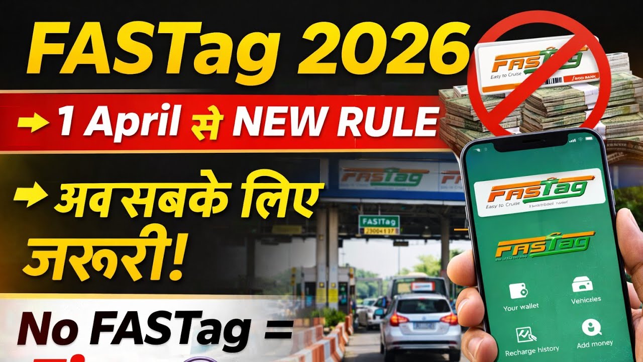 FASTag Update 2026 🚗 | 1 April se bada badlav! Sabhi gaadiyon ke liye zaroori ||#fastag  #trending 