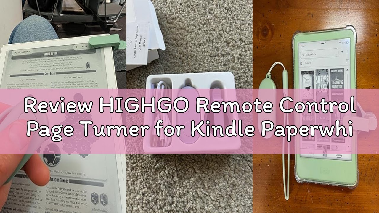 Review HIGHGO Remote Control Page Turner for Kindle Paperwhite Oasis Kobo eReaders,Kindle Clicker Pa