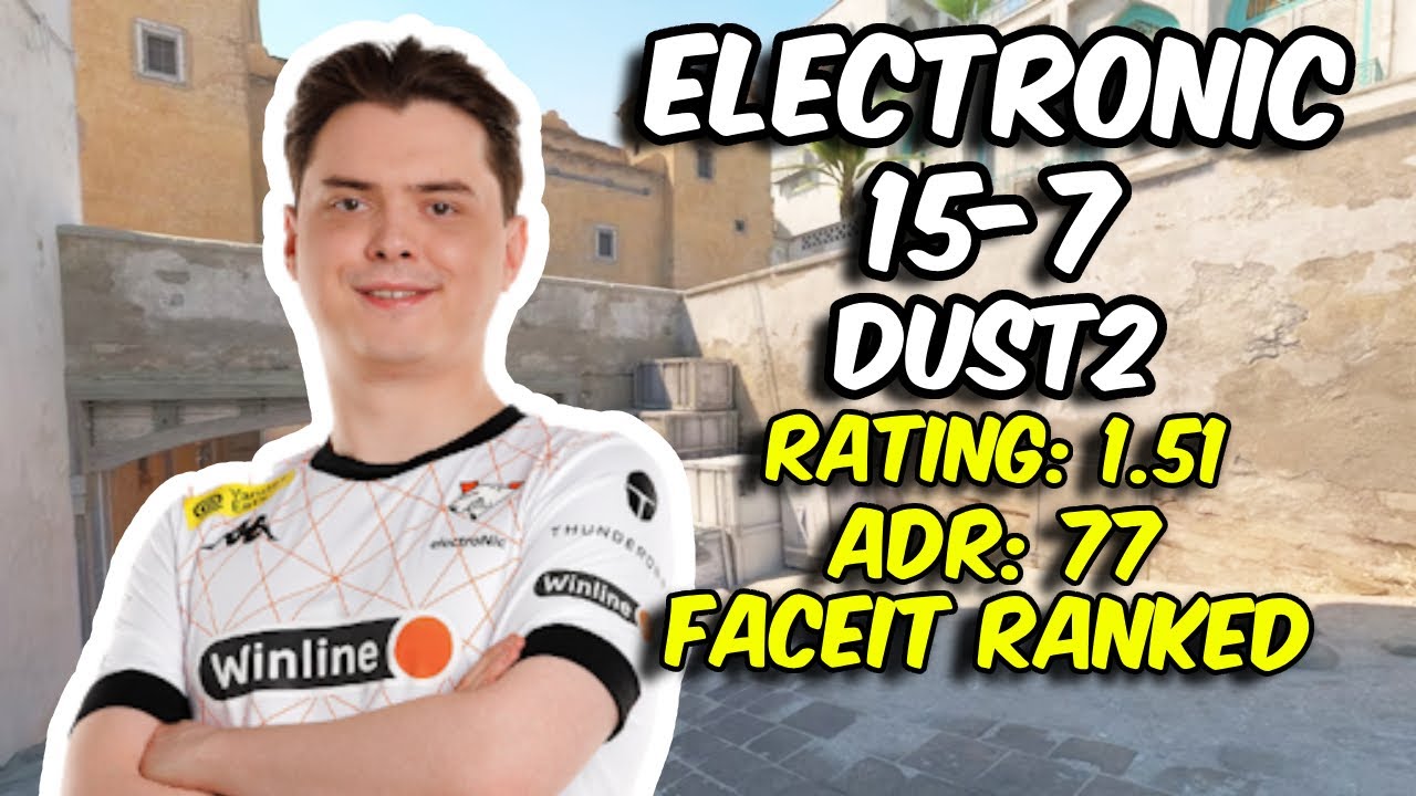 electronic vs donk 15/7 (Dust2) FACEIT Ranked July 24, 2024 | CS2 POV