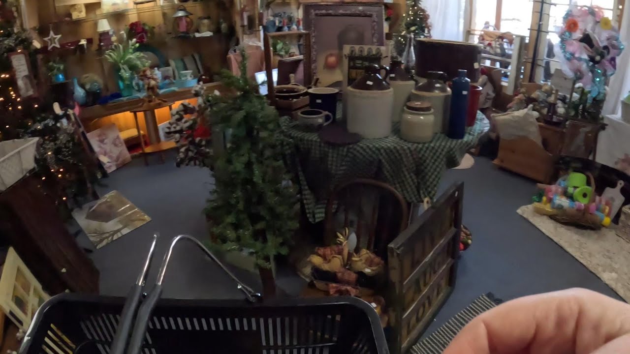 Vintage Antique Shop, Everything Half Off & Goodwill Bins