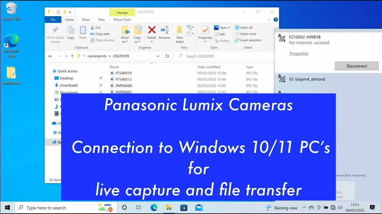 Камеры Panasonic Lumix: захват по Wi-Fi и передача файлов на ПК с Windows 10/11