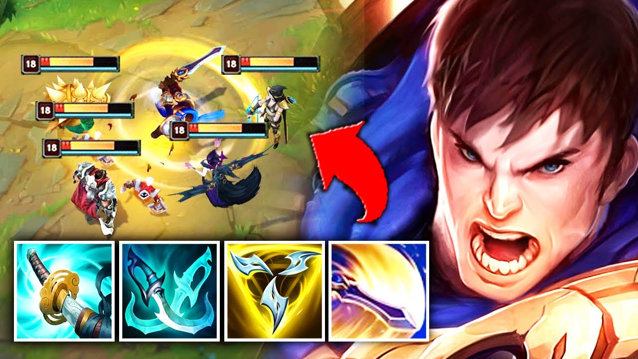 Garen but my E spins 16 times and does 1000 damage per second