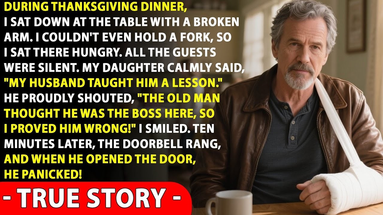 “My Husband Taught Him A Lesson,” Said My Daughter When I Sat Down At The Table With A Broken Arm