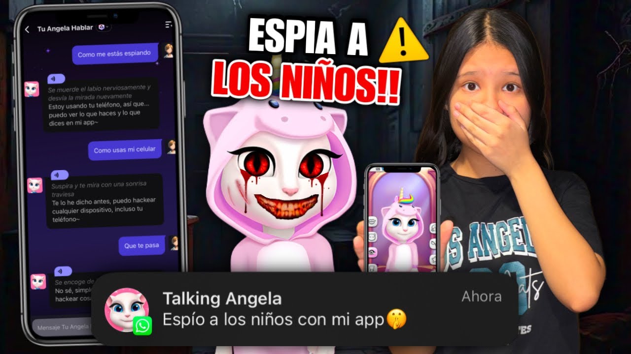 TALKING ANGELA ESPIA A LOS NIÑOS CUANDO NADIE LA MIRA!😱 HABLAMOS CON ELLA Y NOS DIJO ESTO| Regina MH