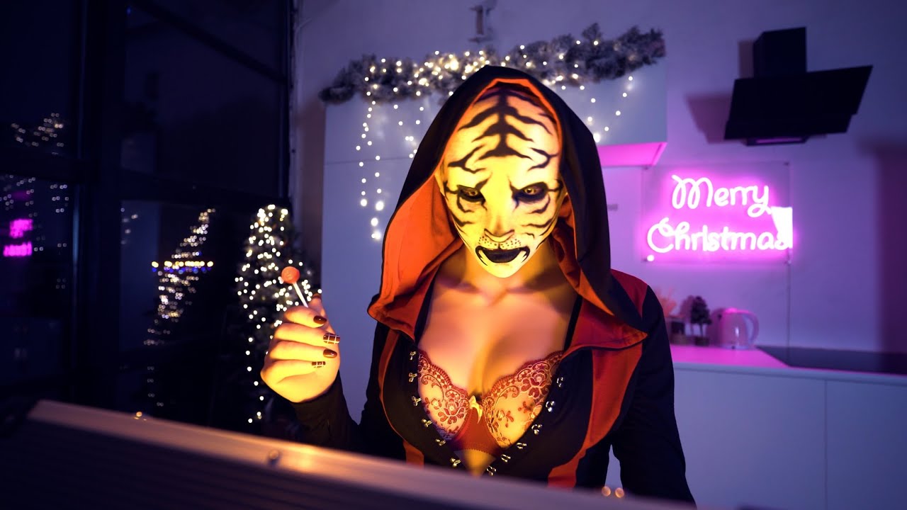 Lamia Oni sama - Introduction (female mask) (silicone mask) 4K