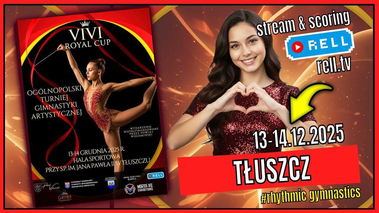S1【▶️RELL 】VIVI ROYAL CUP 2025 - Ogólnopolski Turniej gimnastyki artystycznej 13-14.12.2025 TŁUSZCZ