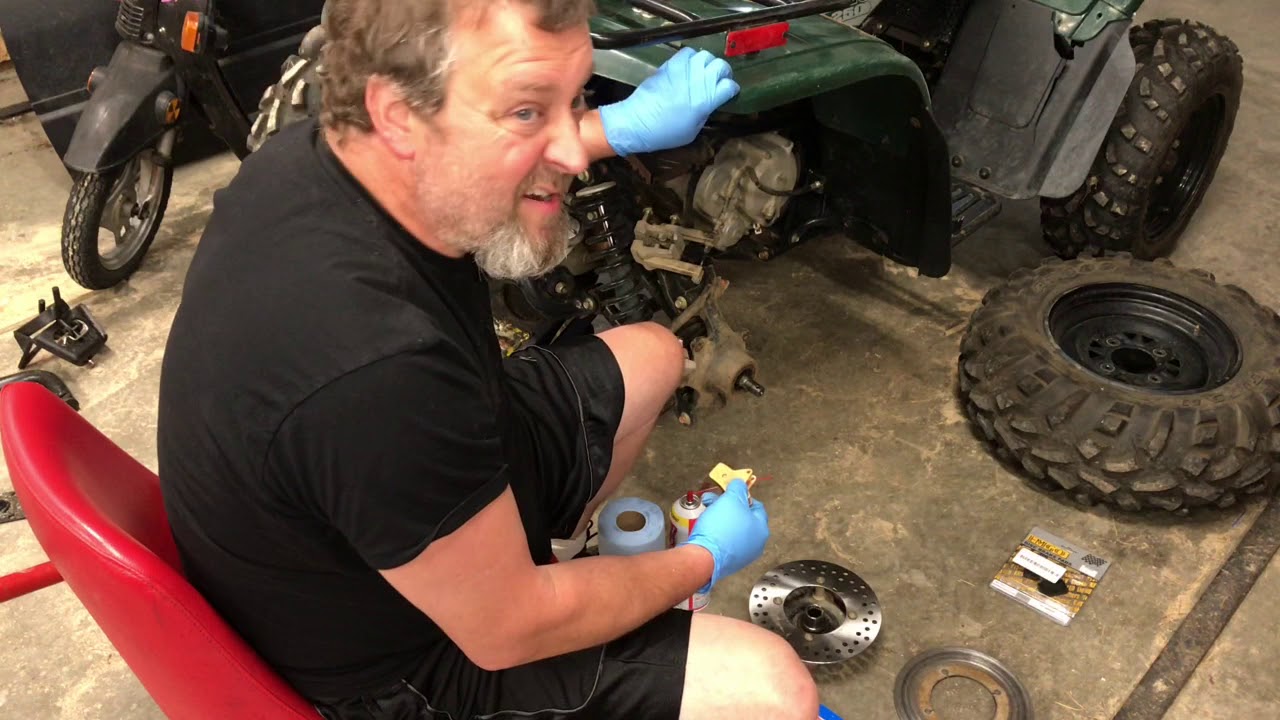 Fixing the brakes on my atv