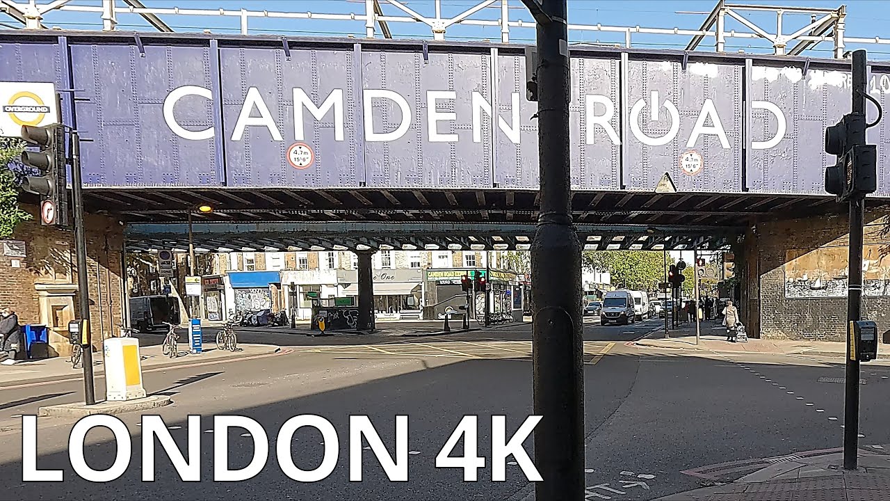 CAMDEN TOWN Parkway & Camden Road, Weekday Afternoon in Autumn / London NW1 – N080 [4K]