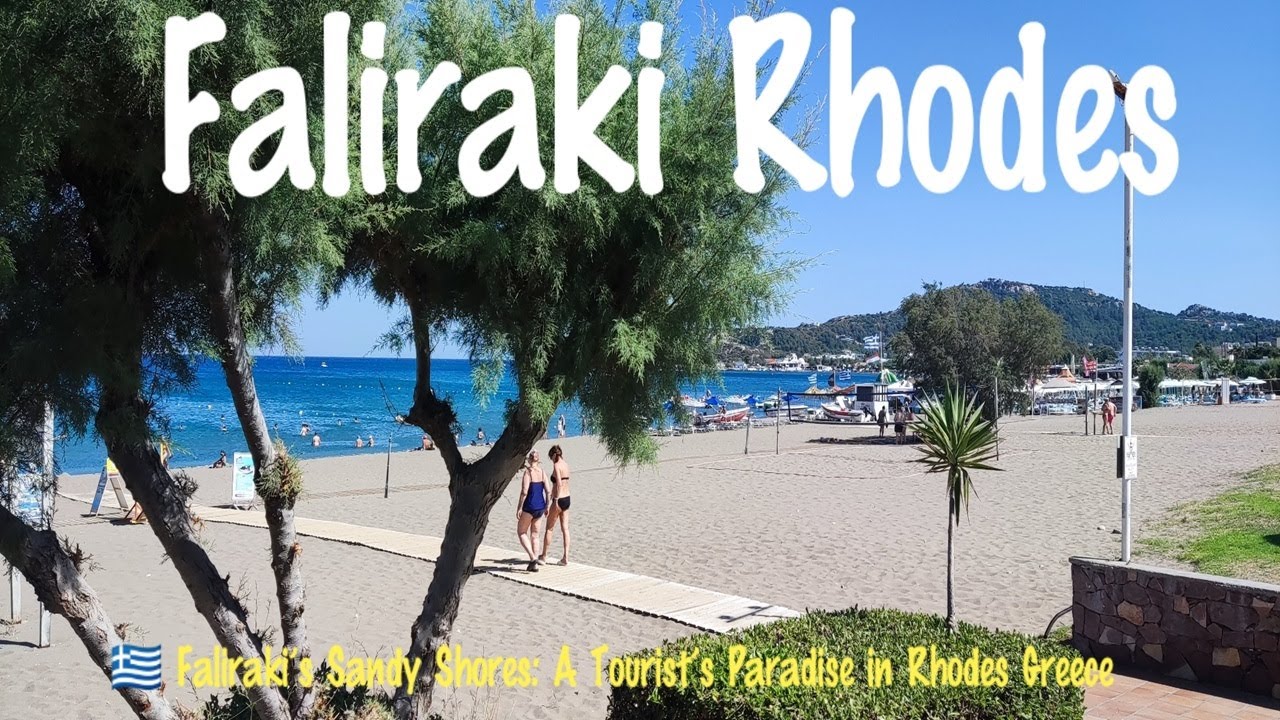 🇬🇷 Faliraki’s Sandy Shores: A Tourist’s Paradise in Rhodes Greece