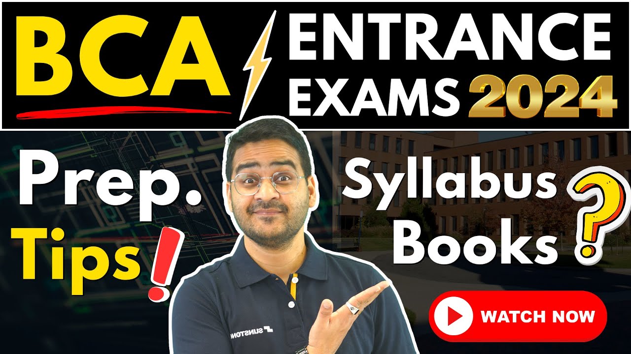 💥All About BCA Entrance Exams 2025? BCA Syllabus, Best Books, Tips! #BCA #BCA2024 #BCAEntranceExams