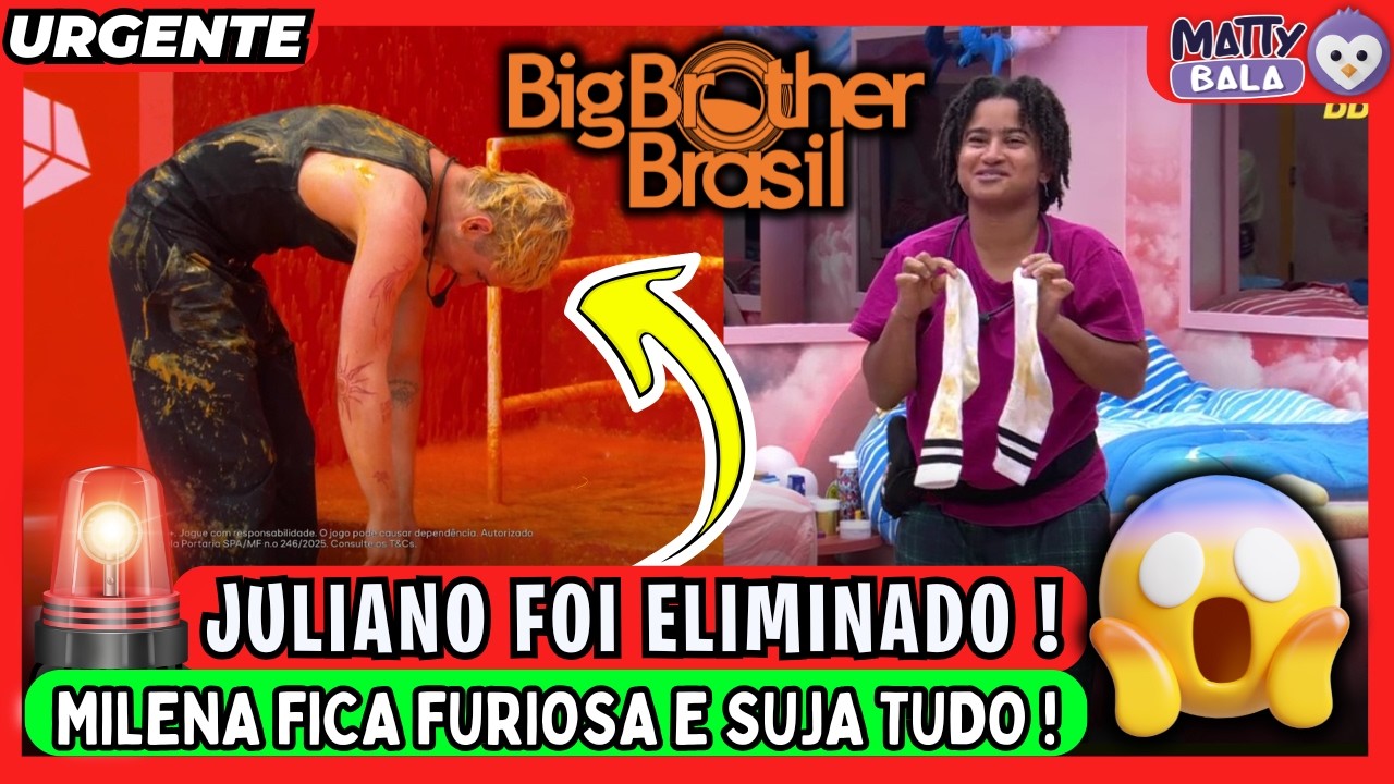 🚨 URGENTE: JULIANO FOI ELIMINADO // MILENA SURTA e SUJA as ROUPAS do COWBOY ! PROVA BBB #bbb #bbb26