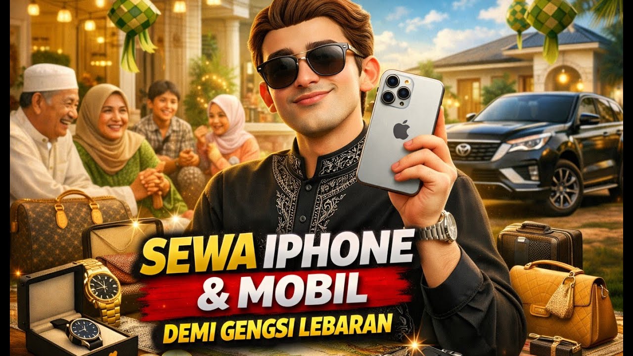 FENOMENA RENTAL GENGSI: SEWA IPHONE & MOBIL DEMI LEBARAN -PUJIAN RAMAI, TABUNGAN SEPI