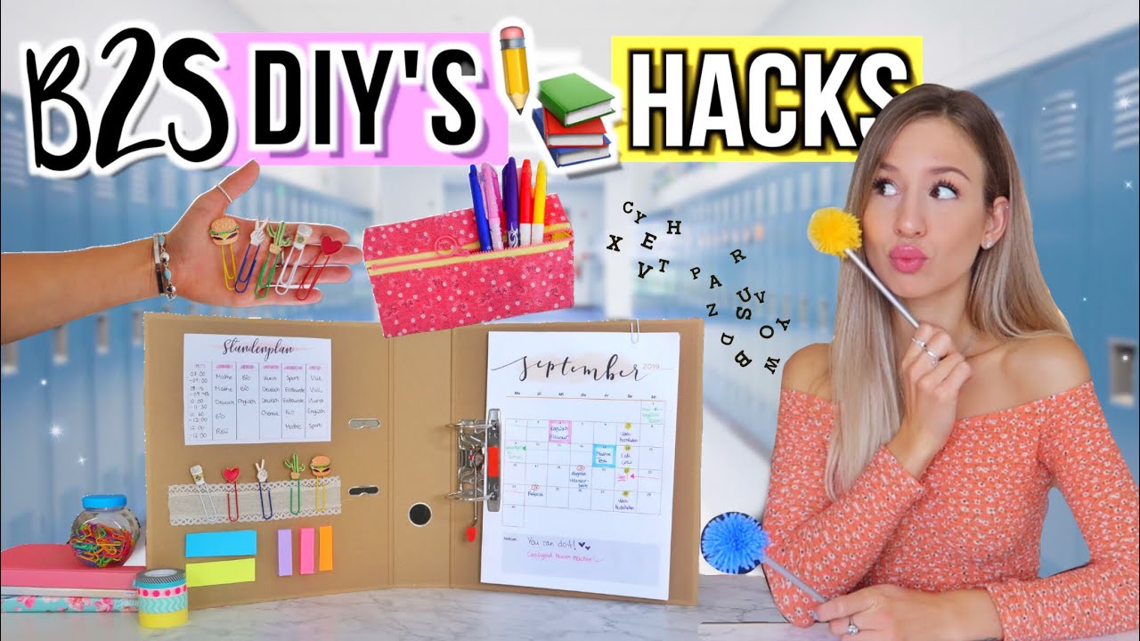 BACK TO SCHOOL DIY's + HACKS 2019 ✏️👀Do It Yourself für Back To School Deutsch