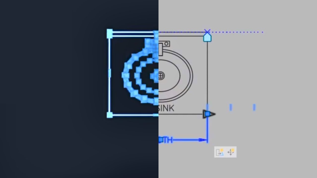 Making a Sink Dynamic Block in AutoCAD