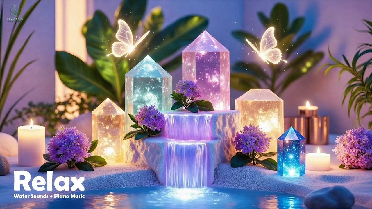Deep Piano & Healing Water Sounds 🌿 Insomnia Relief, Anxiety & Depression