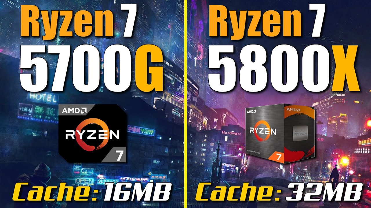 Ryzen 7 5700G vs. Ryzen 7 5800X | RTX 3090